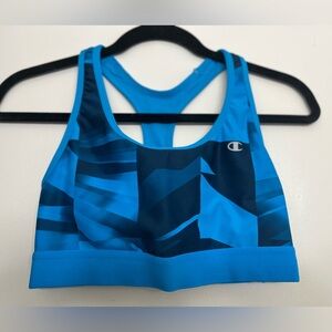 Champion Women's Turquoise Blue Sports Bra - Size Medium